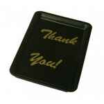 3 x Black Plastic Thank You Tip Tray Bill Presenter Waiter Bar Pub Catering 2 black tip tray