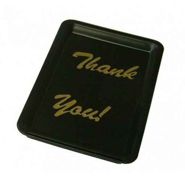 3 x Black Plastic Thank You Tip Tray Bill Presenter Waiter Bar Pub Catering 1 black tip tray