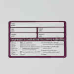 500 x Food Allergen Warning Alert Safety Stickers On a Roll 2 IMG 20191212 103355