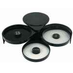 Cocktail Glass Rimmer for Salt Sugar Lime Folding Plastic Bar Dispenser Black 2 glass rimmer