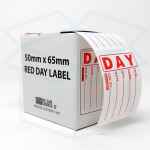 Dispenser & Red Prepped Food Date Labels Combo 4 red food label