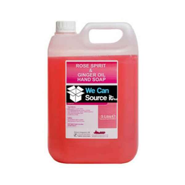 Rose & Ginger Liquid Hand Wash Soap 5 Litre Gallon Bulk Fill For Dispensers 1 rosegingerliquidhandwashsoap5litregallonbulkfillfordispensers24221p