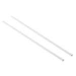 White Paper Straws 8" (20cm) 6mm Bore 2 white paper straws