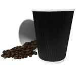 8oz Black Ripple Coffee Cup 2 61m44s6w9uL. SL1500