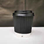 4oz Black Ripple Coffee Cup 7 IMG 20200220 151537