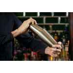 Antique Brass Boston Cocktail Shaker 5 57 3