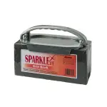 Large Pumice Stone Grill Brick / BBQ Griddle Cleaning and Aluminium Handle 2 grill brick