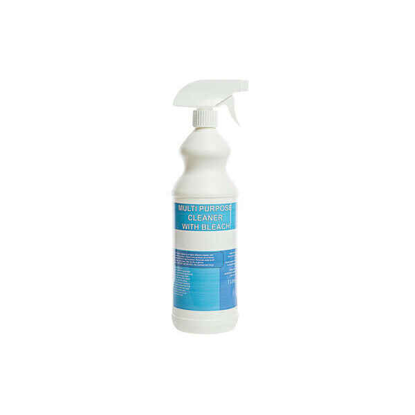 Multi Purpose Surface Cleaner with Bleach - 6 x 750ml Trigger Spray Bottles 1 bleach cleaner