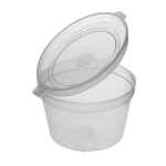 4oz Hinged Clear Plastic Portion Pot 2 4oz hinged
