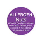 25mm Round Purple Allergen Labels - Various Warnings In 1000 Sticker Rolls 11 s l1200 30