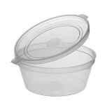2oz Hinged Clear Plastic Portion Pot 2 4oz Hinged Clear Plastic Portion Pot