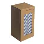 Blue and White Striped Paper Straws 8" (20cm) 6mm Bore 4 blueandwhitestripedpaperstraws820cmbiodegradablecompostableecofriendl5B35D24911p