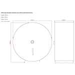 Brushed Stainless Steel Mini Jumbo Dispenser 3 304 grade brushed stainless steel mini jumbo dispenser 1