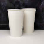 White Single Walled Paper Coffee Cups - 16oz 2 Single Walled Paper Coffee Cups - 16oz