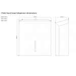 C-Fold Hand Towel Dispenser - Chrome 3 c21 c fold hand towel metal dispenser silver 1