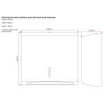 Brushed Stainless Steel Half Hand Towel Dispenser 3 304 grade brushed stainless steel half hand towel dispenser 1