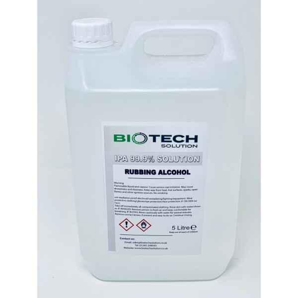 5ltr IPA Rubbing Alcohol 99.9% 1 Alcohol Cleaning Solution