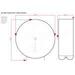 Black Jumbo Toilet Roll Holder 3 c21 jumbo toilet roll holder black 1