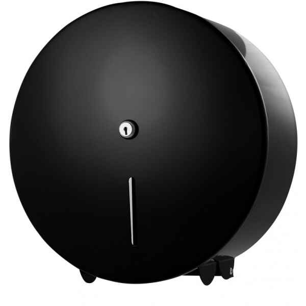 Black Jumbo Toilet Roll Holder 1 toilet roll holder