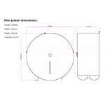 Black Mini Jumbo Toilet Roll Holder 3 c21 mini jumbo toilet roll holder black 1