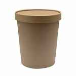Kraft Disposable Round Container 3 57 15