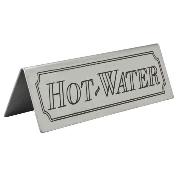 Hot Water Table Sign 1 water table sign
