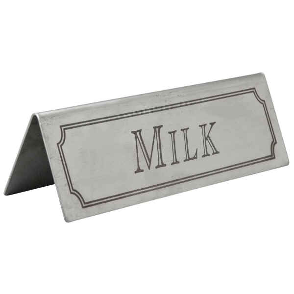 Milk Table Sign 1 reserved table signs