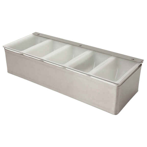 5 Compartment Condiment Holder 1 Condiment holder stainless steel
