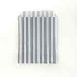 Grey Candy Stripe Paper Sweet Bag 5x7 3 s l1200 25