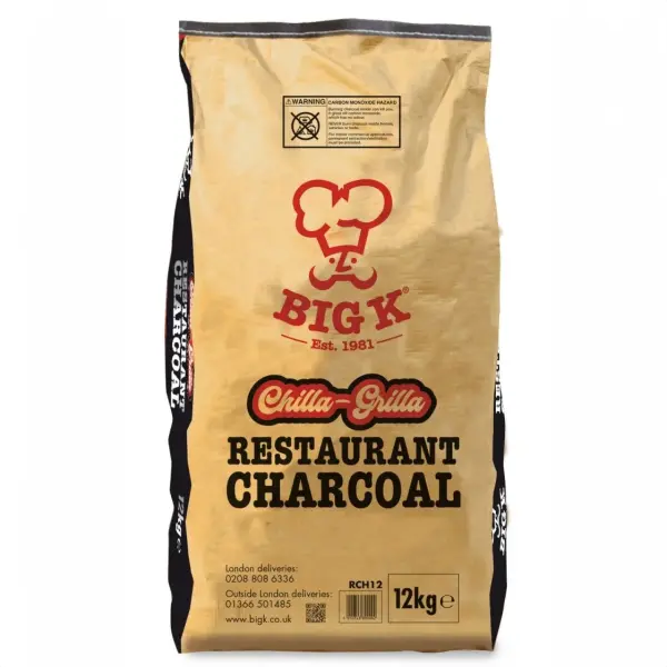 Big K Chilla-Grilla Restaurant Grade Charcoal - 12kg 1 Big K Chilla-Grilla Restaurant Grade Charcoal