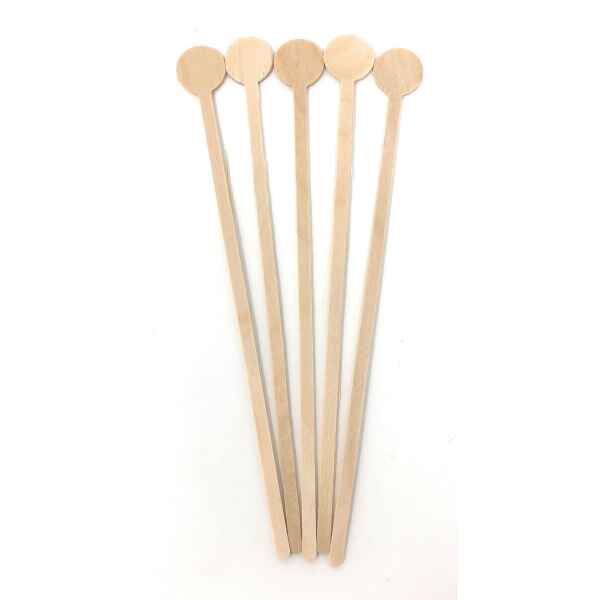 1000 x Wooden Disc Stirrers for Drinks (20cm) 1 s l1200