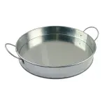 12″ Round Serving Platter Galvanised Tin 2 3957 12inch Round Serving Platter Galvanised Tin