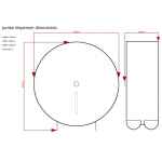 c21 jumbo toilet roll holder black 2