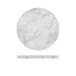 White Marble Agra Melamine Round Slab 28.5cm 2 AG281324