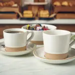 GenWare Kava White Stoneware Coffee Cup 34cl/ 12oz - Pack of 6 3 LFST0324099