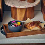 GenWare Acacia Wood Serving Tray with Metal Handles 32.5 x 17.5cm 5 LFST0324106