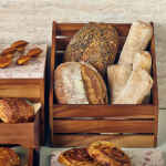 GenWare Acacia Wood Angled Crate GN 1/2 4 LFST0324117