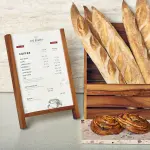 GenWare Acacia Wood A4 Menu Holder 3 LFST0324118