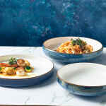 Terra Porcelain Aqua Blue Two Tone Coupe Bowl 20.5cm - Pack of 6 3 LFST0324187