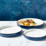 Terra Porcelain Aqua Blue Two Tone Presentation Plate 21cm - Pack of 6 3 LFST0324189