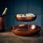 GenWare Copper Anti-Slip Round Buffet Riser 18cm 4 LFST0324197