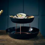 GenWare Black Hammered Aluminium Platter 31cm 4 LFST0324200