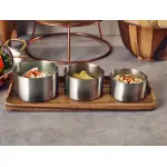 GenWare Acacia Wood Rectangular Serving Tray 30 x 13cm 4 LFST0423130