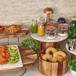 GenWare Acacia Wood Straight Sided Bowl 22.5 x 12cm 4 LFST0924030