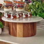 GenWare Acacia Wood Straight Sided Bowl 22.5 x 12cm 6 LFST0924035