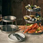 GenWare Two Tier Vintage Steel Seafood Stand 4 LFST0924110