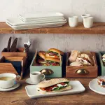 GenWare Acacia Wood Serviette Holder 14 x 10cm 4 LFST1023002