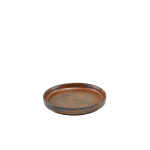 Terra Porcelain Rustic Copper Low Presentation Plate 14cm - Pack of 12 6 LP PRC14 B