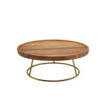 GenWare Gold Anti-Slip Round Buffet Riser 10cm 4 RSR RGD10 A