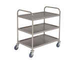 Fully Welded S/St. Trolley - 3 Shelves 2 TROLWELD3S